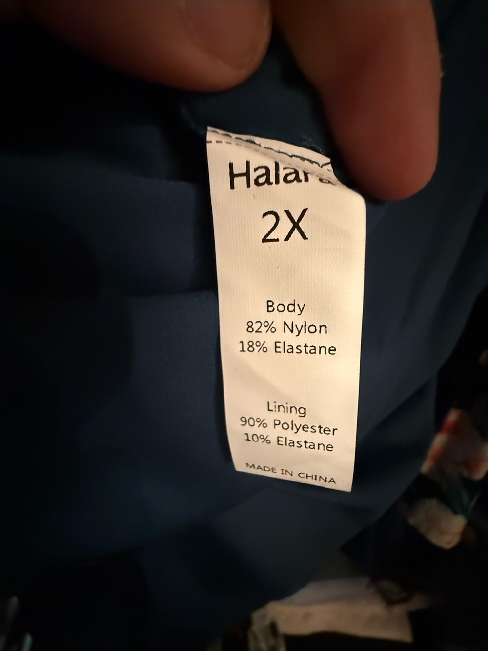HALARA Teal-Blue Stretch Dress 2X - Picture 2 of 2